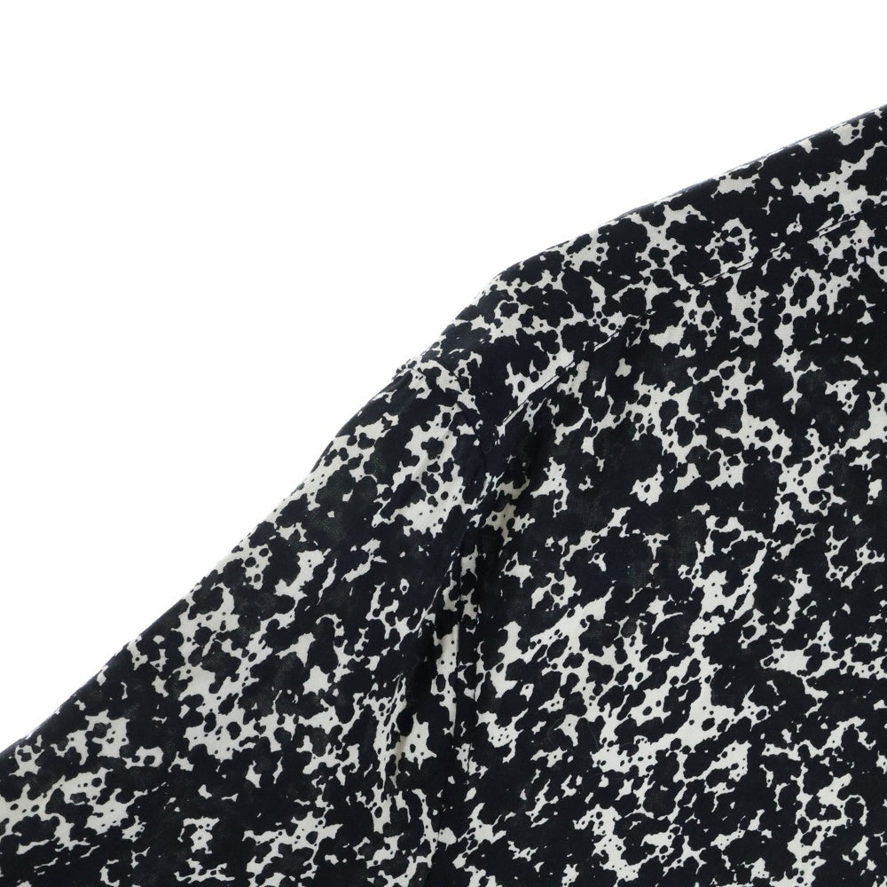 CELINE(セリーヌ) 19AW スプラッター マーブルプリントクラシック総柄長袖シャツ 2C028371F ブラック