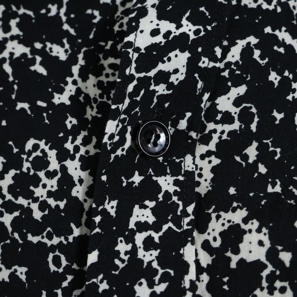 CELINE(セリーヌ) 19AW スプラッター マーブルプリントクラシック総柄長袖シャツ 2C028371F ブラック