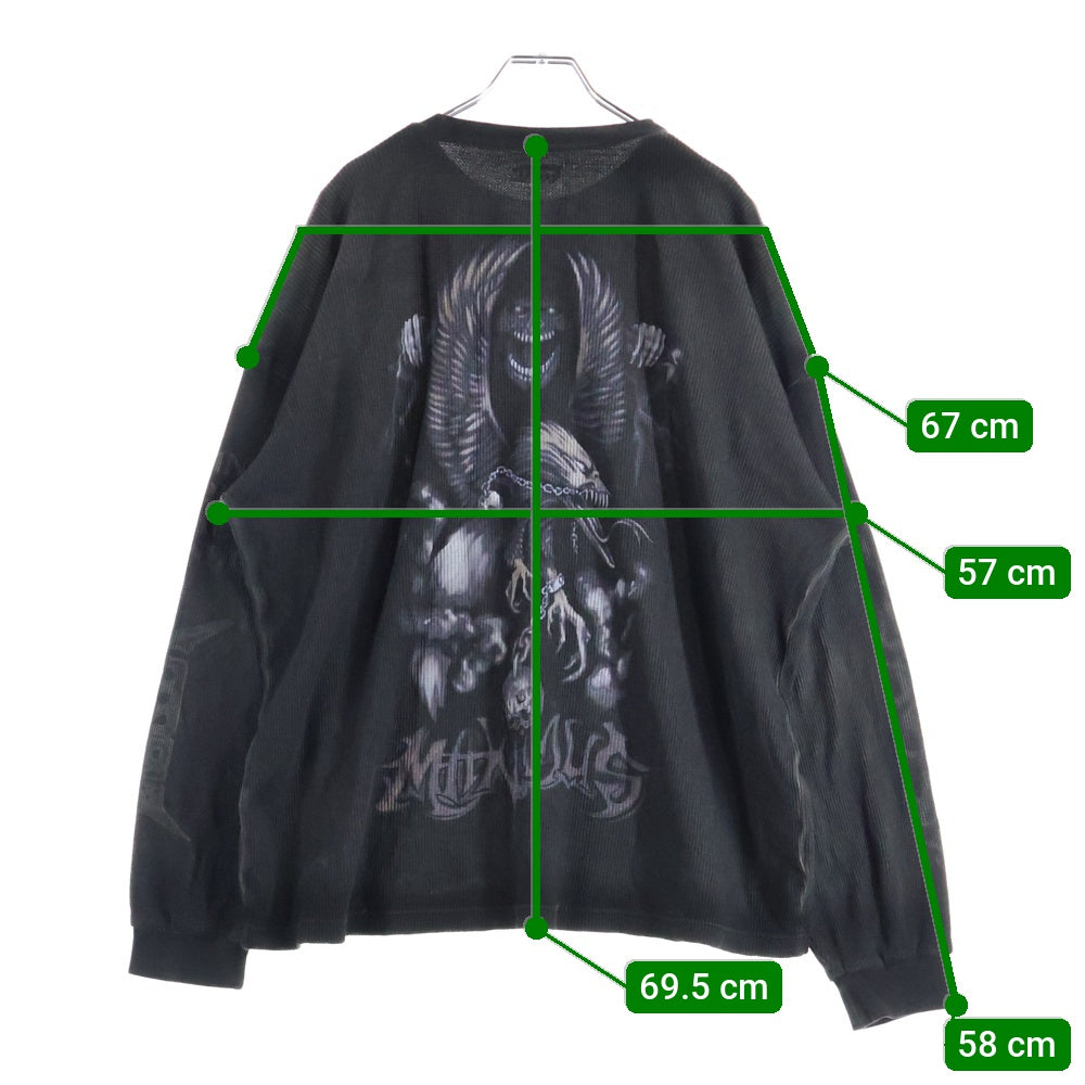 Cactus Jack(カクタスジャック) DELRESTO THERMAL LONGSLEEVE 12 サーマルニット クルーネック 長袖Tシャツ ブラウン