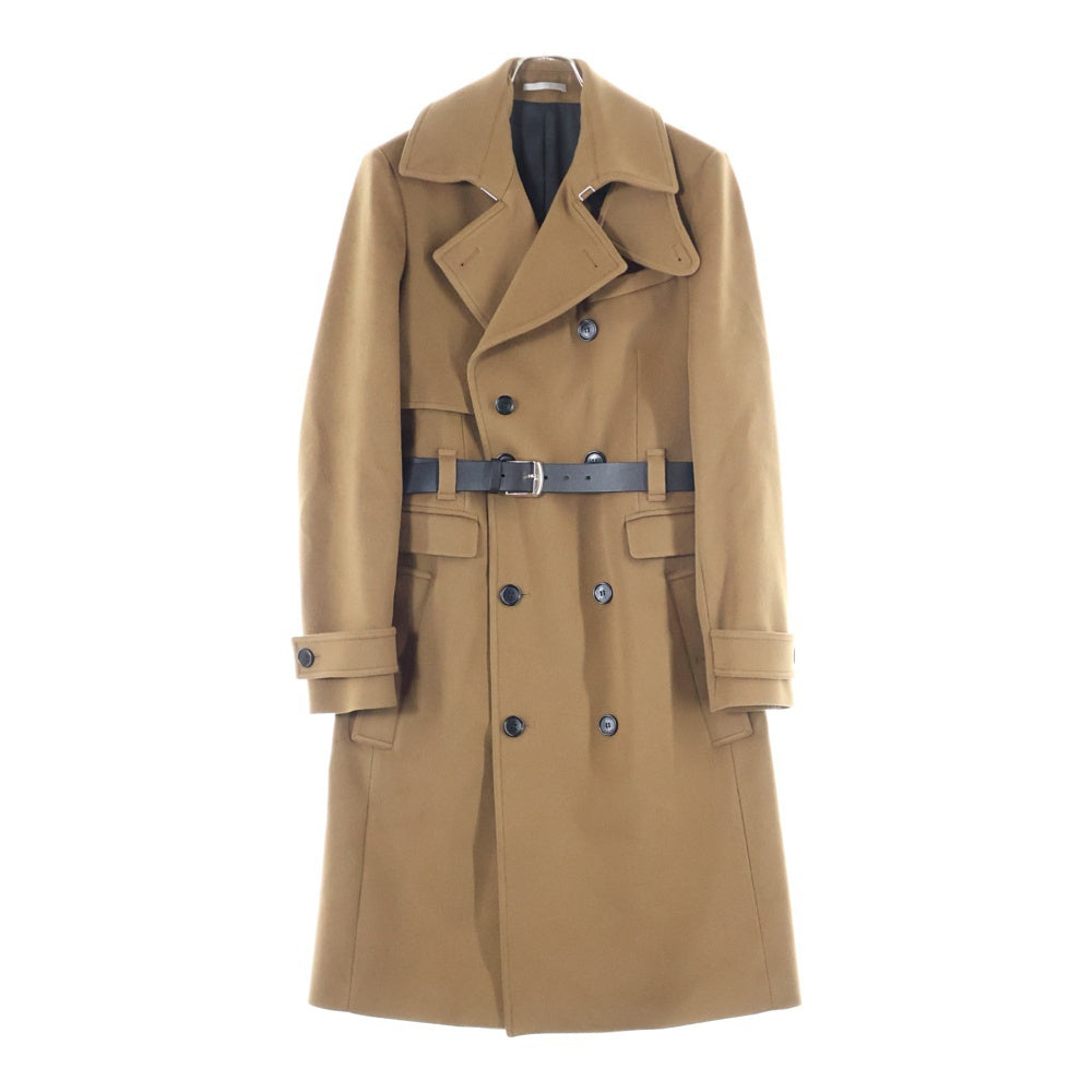 DIOR(ディオール) 18AW 腰ベルト付 ウールトレンチコート キャメル