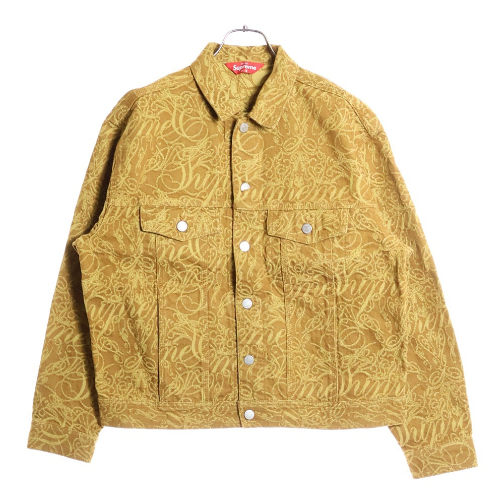 SUPREME(シュプリーム) 22AW Script Jacquard Denim Trucker Jacket