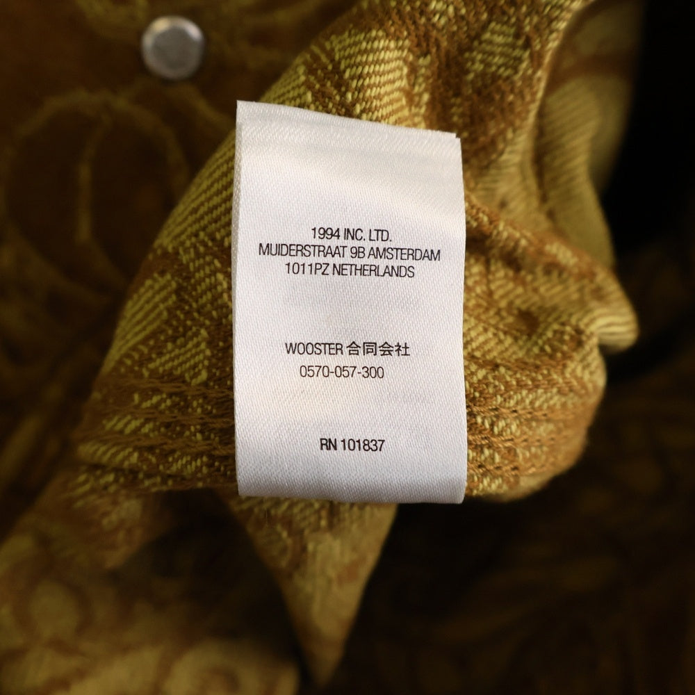 SUPREME(シュプリーム) 22AW Script Jacquard Denim Trucker Jacket スクリプト ジャガード デニムジャケット キャメル