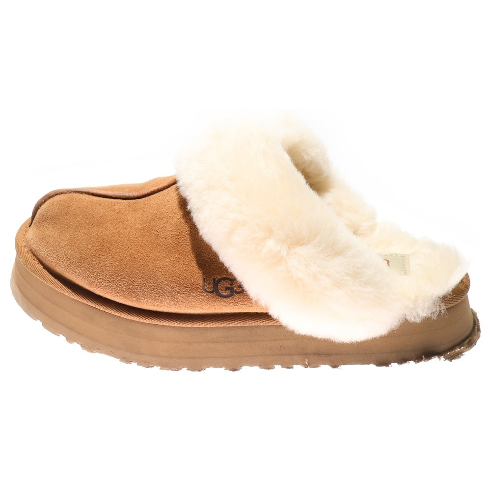 UGG(アグ) WOMENS DISQUETTE 1122550 ディスケット スエード サンダル レディース ブラウン/ホワイト