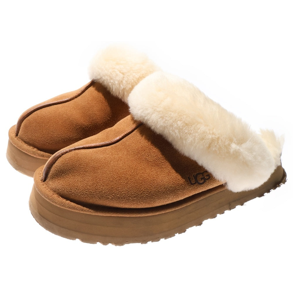 UGG(アグ) WOMENS DISQUETTE 1122550 ディスケット スエード サンダル レディース ブラウン/ホワイト