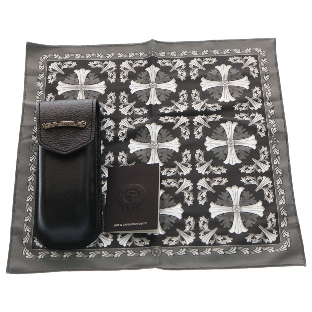 CHROME HEARTS(クロムハーツ) PILLS III 2サイドフローラル テンプル リムレス サングラス アイウェア 眼鏡 ゴールド/シルバー