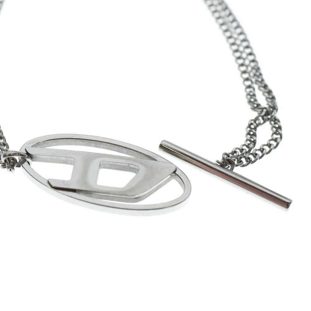DIESEL(ディーゼル) 24SS Chain Necklace Dロゴ ブレスレット シルバー Dx1534040