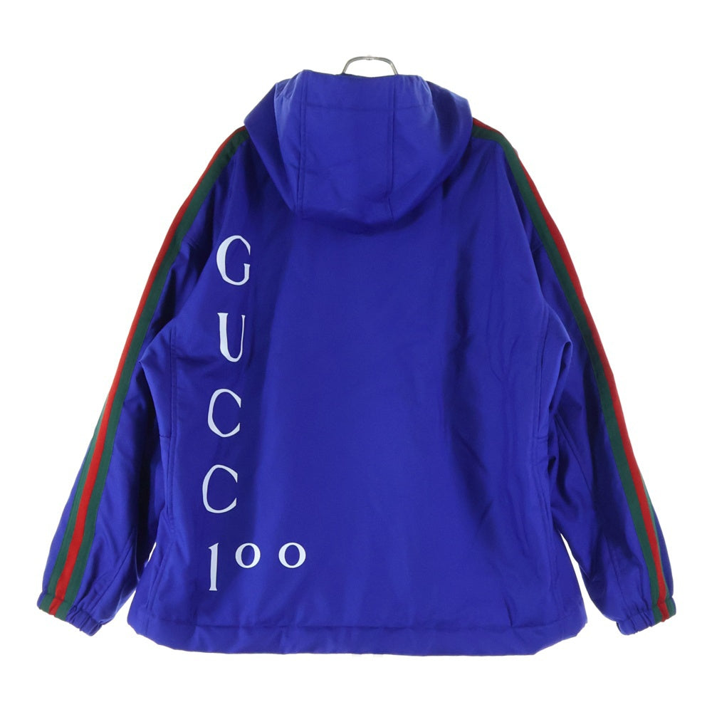GUCCI(グッチ) 100周年 胸ロゴ シェリーライン ジップアップ ナイロン 