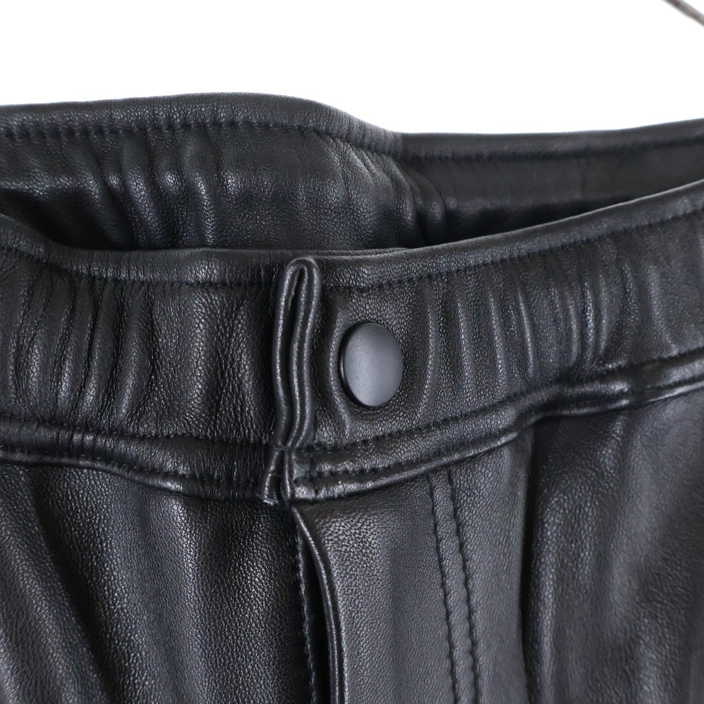 F.C.R.B./F.C.Real Bristol/FCRB(エフシーアールビー/エフシーレアルブリストル) 25AW LEATHER TRACK PANTS レザートラックパンツ ジョガーパンツ ブラック FCRB-252080