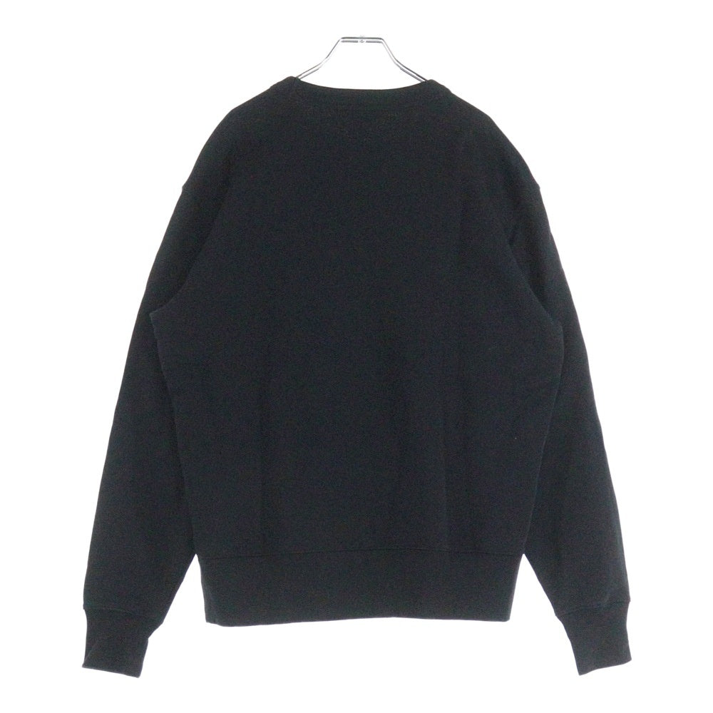 Acne Studios(アクネ ストゥディオズ) 胸ロゴワッペン クルーネックスウェット トレーナー ブラック FA-UX-SWEA000089
