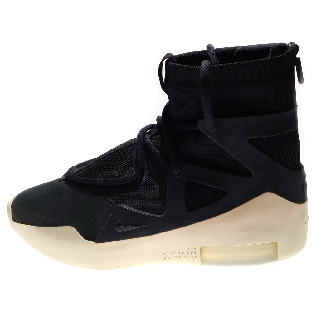 NIKE(ナイキ) AIR FEAR OF GOD 1 AR4237-001 エアフィアオブゴッド1 ハイカットスニーカー ブラック/ホワイト US8.5/26.5cm