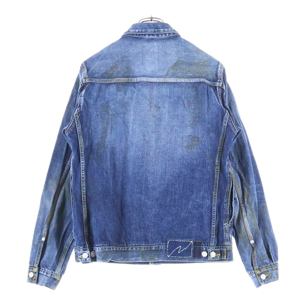 VISVIM(ヴィスヴィム) 19AW SS 101 JKT DRY DMGD-1000 ダメージ加工 デニムジャケット インディゴ 0119205006006