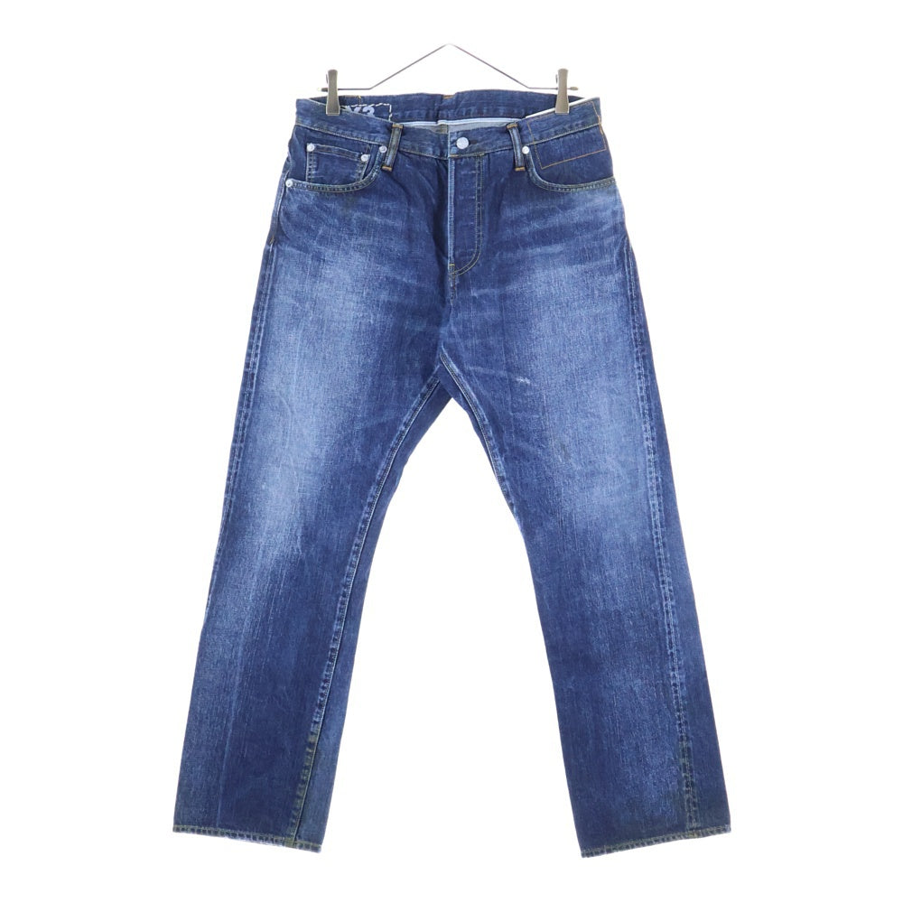 VISVIM(ヴィスヴィム) SOCIAL SCULPTURE DENIM DRY3 ダメージ加工 ストレートデニムパンツ ジーンズ インディゴ 0119205005031