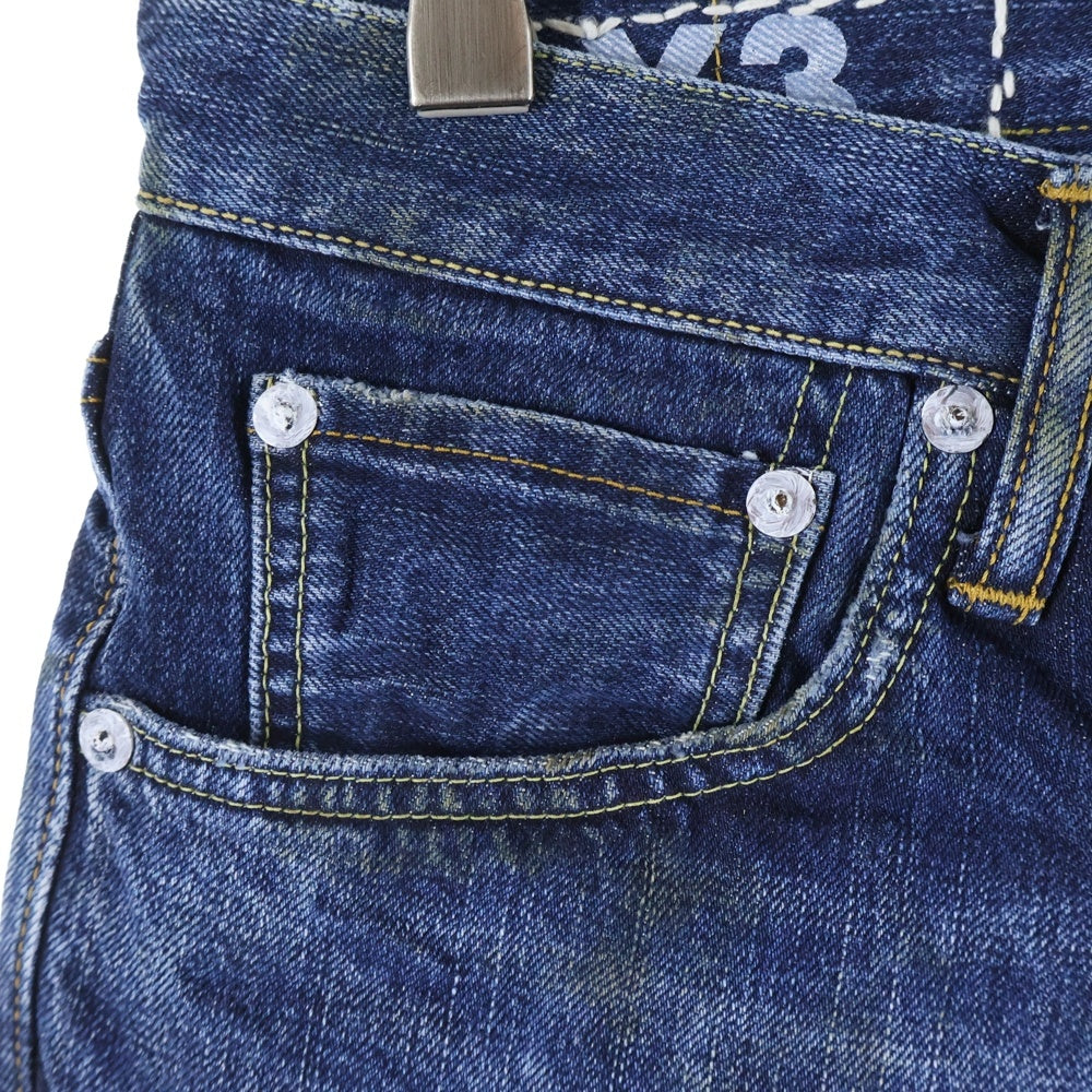 VISVIM(ヴィスヴィム) SOCIAL SCULPTURE DENIM DRY3 ダメージ加工 ストレートデニムパンツ ジーンズ インディゴ 0119205005031