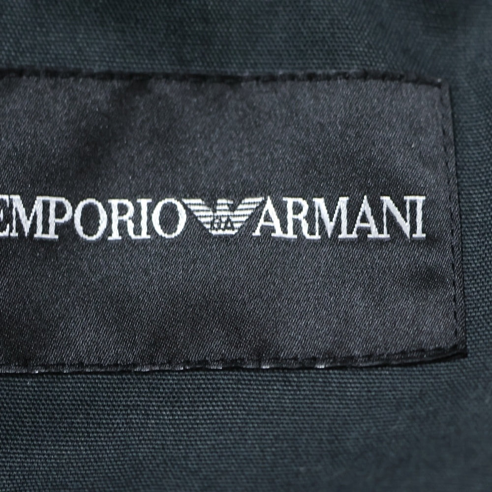 EMPORIO ARMANI(エンポリオアルマーニ) ラムレザー テーラードジャケット ブラック B1G03P