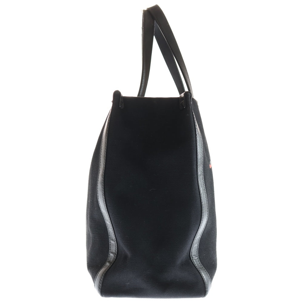 VALENTINO GARAVANI(ヴァレンチノガラヴァーニ) ガラヴァーニ ロックスタッズ キャンバス トートバッグ ハンドバッグ ブラック