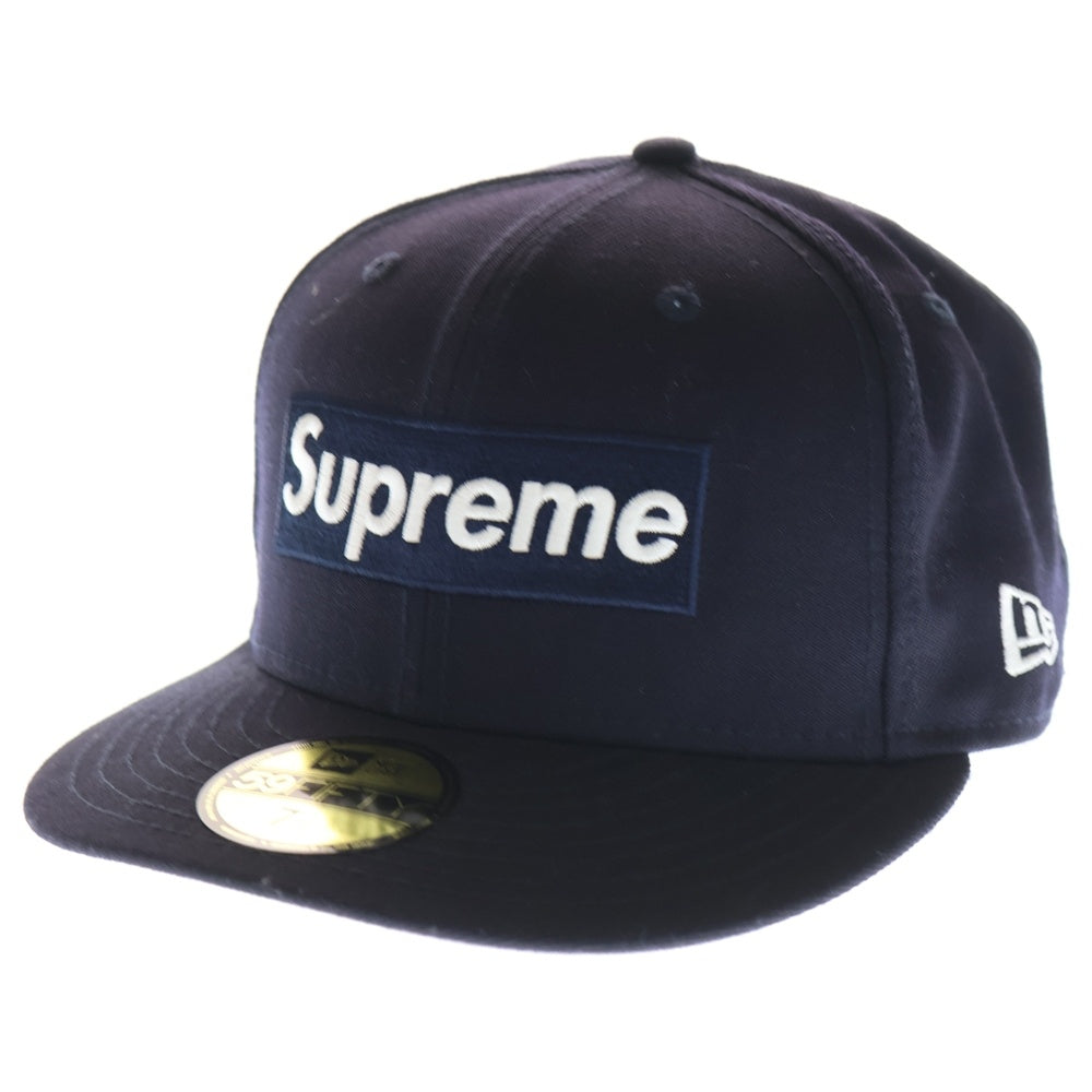 SUPREME(シュプリーム) 20AW ×New Era World Famous Box Logo ボックスロゴ刺繍 キャップ ネイビー
