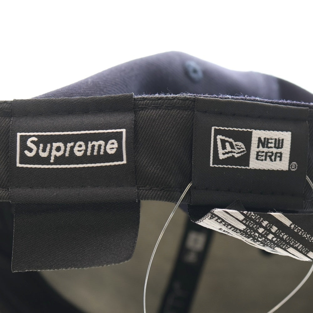 SUPREME(シュプリーム) 20AW ×New Era World Famous Box Logo ボックスロゴ刺繍 キャップ ネイビー