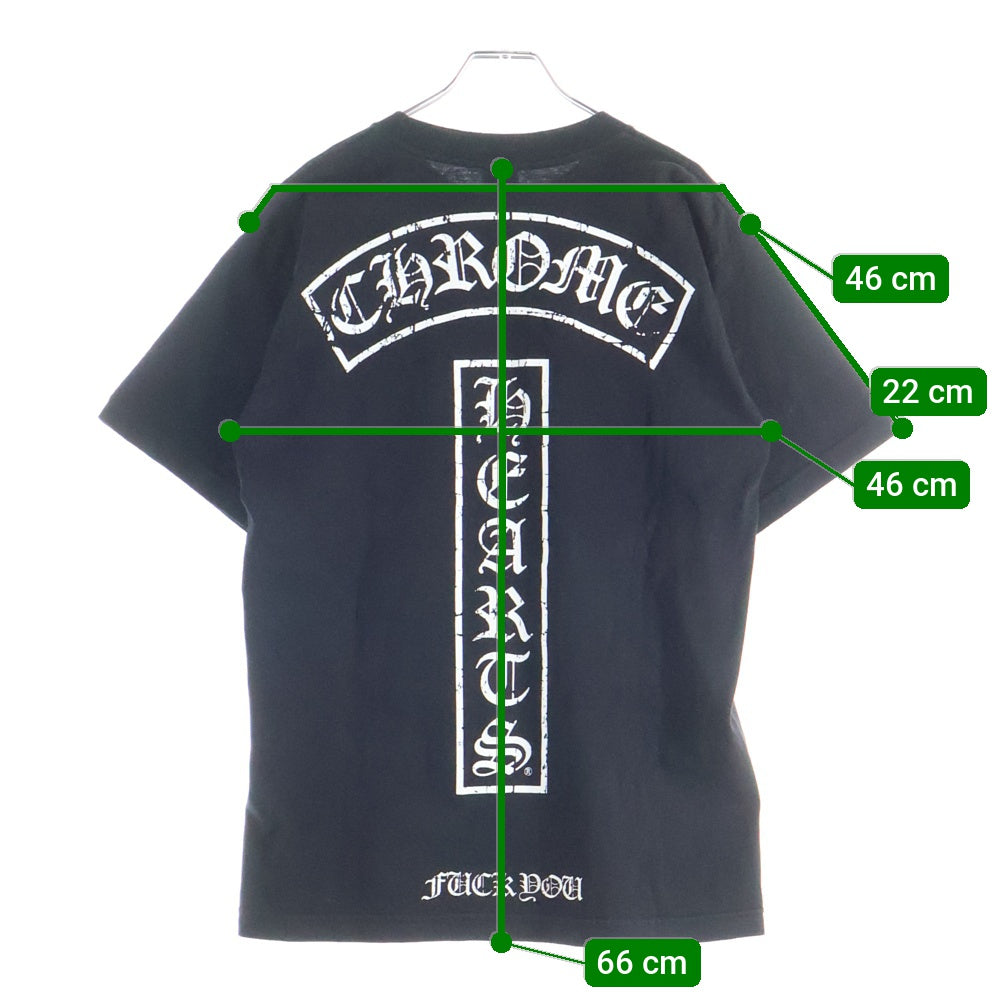 CHROME HEARTS(クロムハーツ) OLD T BAR オールド Tバープリント スター 半袖Tシャツ カットソー ブラック
