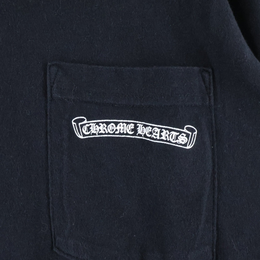 CHROME HEARTS(クロムハーツ) CH SCROLL LABEL FUCKYOU L/S /1 スクロールラベル ファックユーアームプリント長袖Tシャツ ブラック