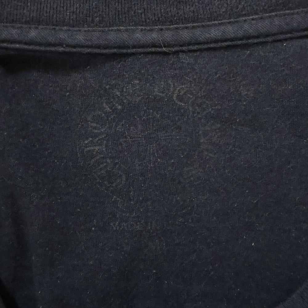 CHROME HEARTS(クロムハーツ) CH SCROLL LABEL FUCKYOU L/S /1 スクロールラベル ファックユーアームプリント長袖Tシャツ ブラック