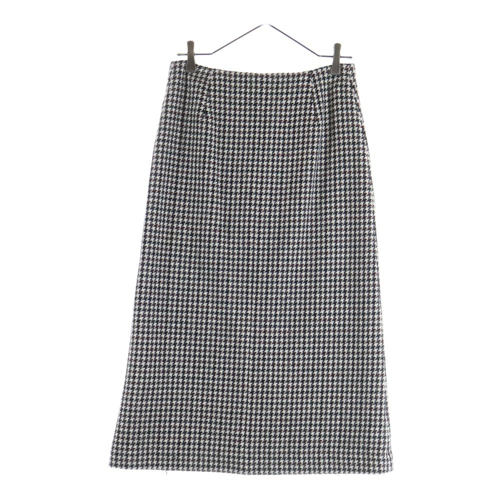 SPICK AND SPAN(スピックアンドスパン) 千鳥格子 総柄 ウールロングスカート レディース マルチカラー