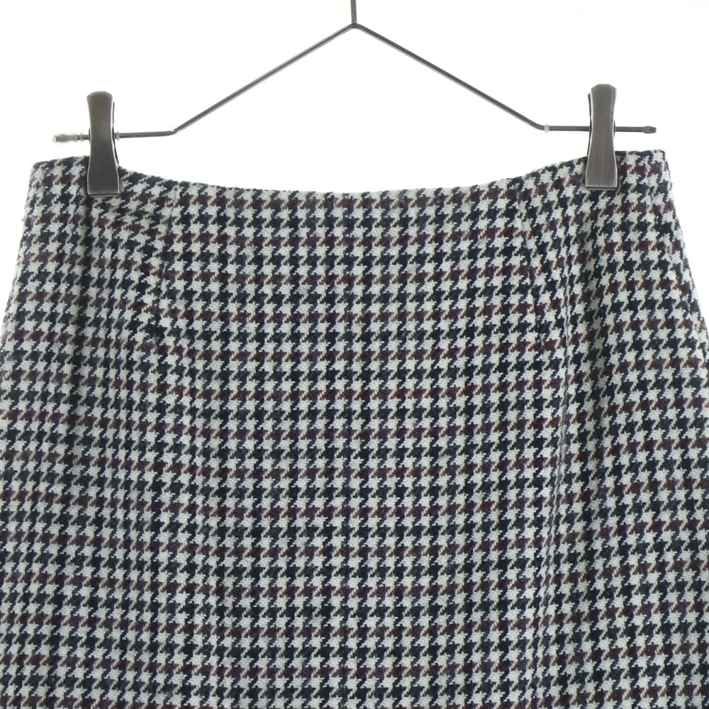 SPICK AND SPAN(スピックアンドスパン) 千鳥格子 総柄 ウールロングスカート レディース マルチカラー