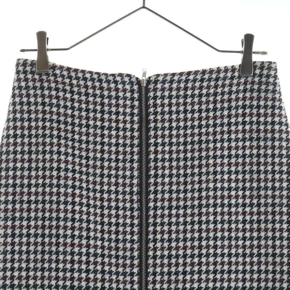 SPICK AND SPAN(スピックアンドスパン) 千鳥格子 総柄 ウールロングスカート レディース マルチカラー