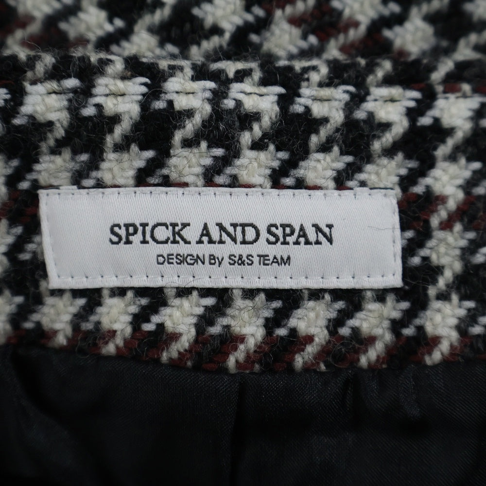 SPICK AND SPAN(スピックアンドスパン) 千鳥格子 総柄 ウールロングスカート レディース マルチカラー