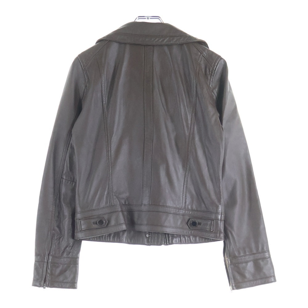 COUP DE CHANCE(クードシャンス) フルスナップボタン ラムレザージャケット レディース ブラウン