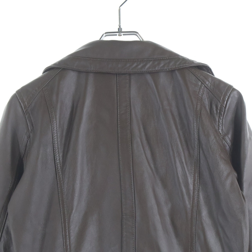 COUP DE CHANCE(クードシャンス) フルスナップボタン ラムレザージャケット レディース ブラウン