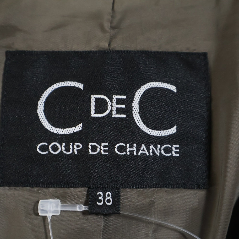 COUP DE CHANCE(クードシャンス) フルスナップボタン ラムレザージャケット レディース ブラウン