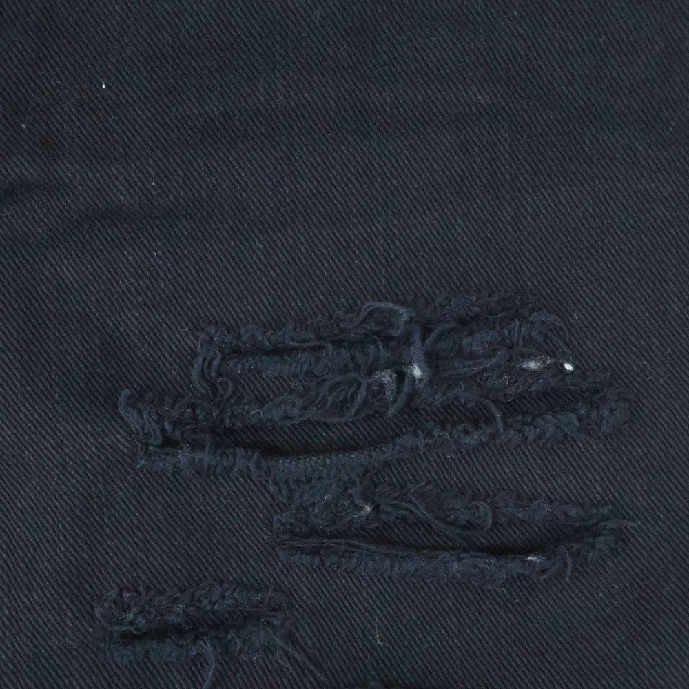 DSQUARED2(ディースクエアード) クラッシュ加工 デニムスキニー パンツ ブラック S74LB0538 STN833