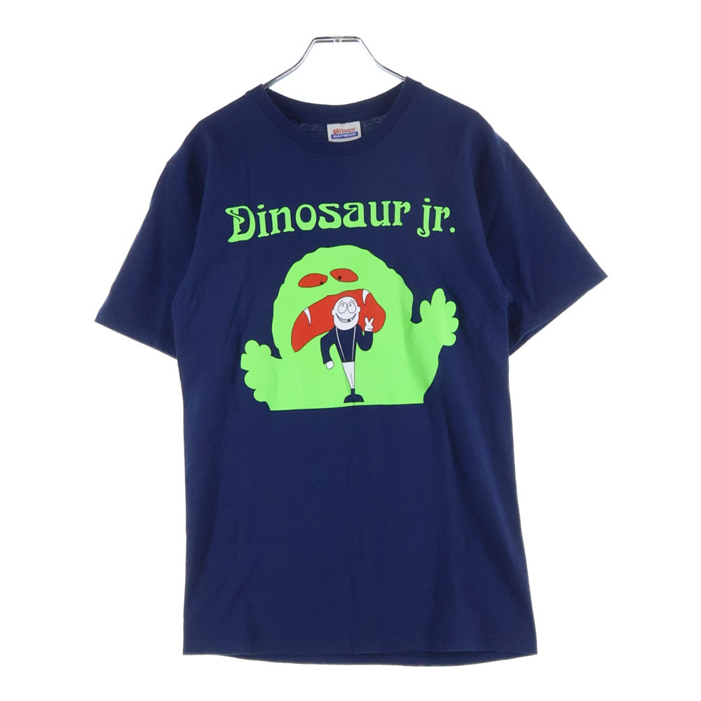 VINTAGE(ヴィンテージ) Dinosaur Jr Green Monster navy フロントプリント クルーネック半袖Tシャツ ショートスリーブカットソー ネイビー