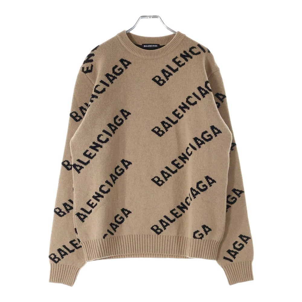 BALENCIAGA(バレンシアガ) 20AW オールオーバーロゴジャガード クルー