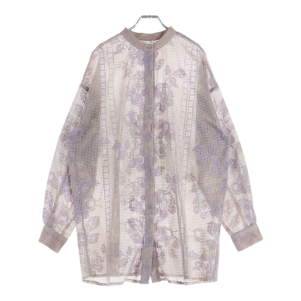 AMERI(アメリ) MEDI CROSS SHIRT メディクロス 長袖シャツ パープル レディース 02210430310