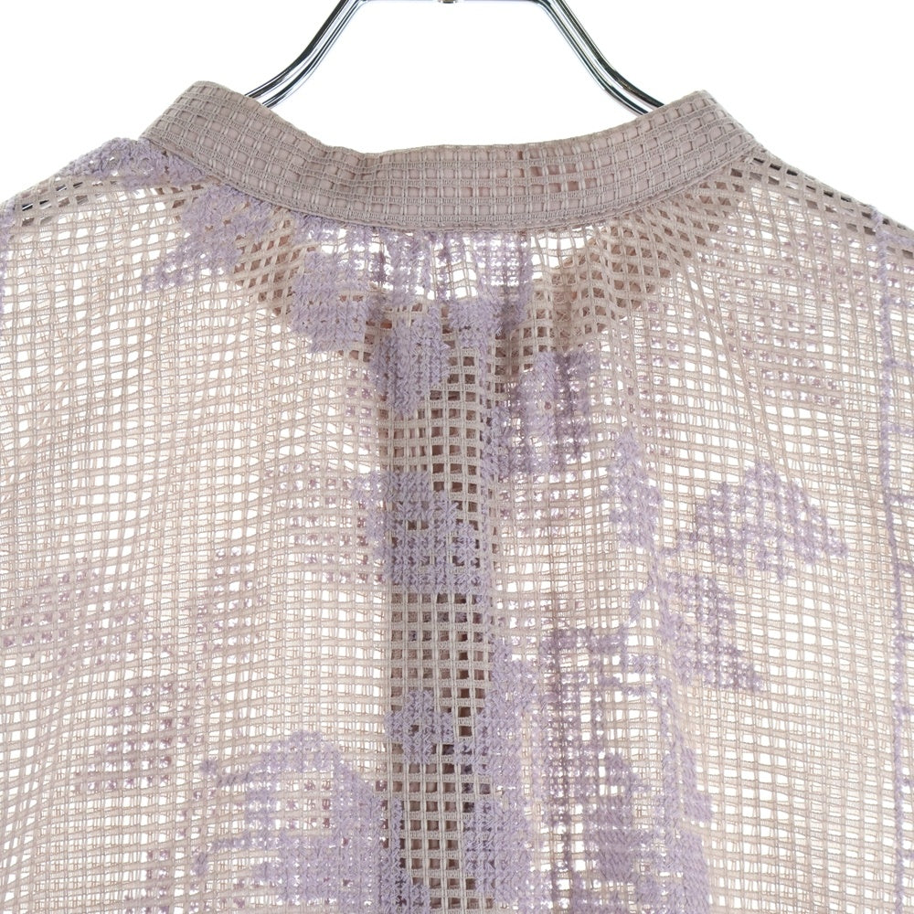 AMERI(アメリ) MEDI CROSS SHIRT メディクロス 長袖シャツ パープル レディース 02210430310