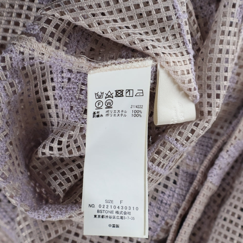 AMERI(アメリ) MEDI CROSS SHIRT メディクロス 長袖シャツ パープル レディース 02210430310