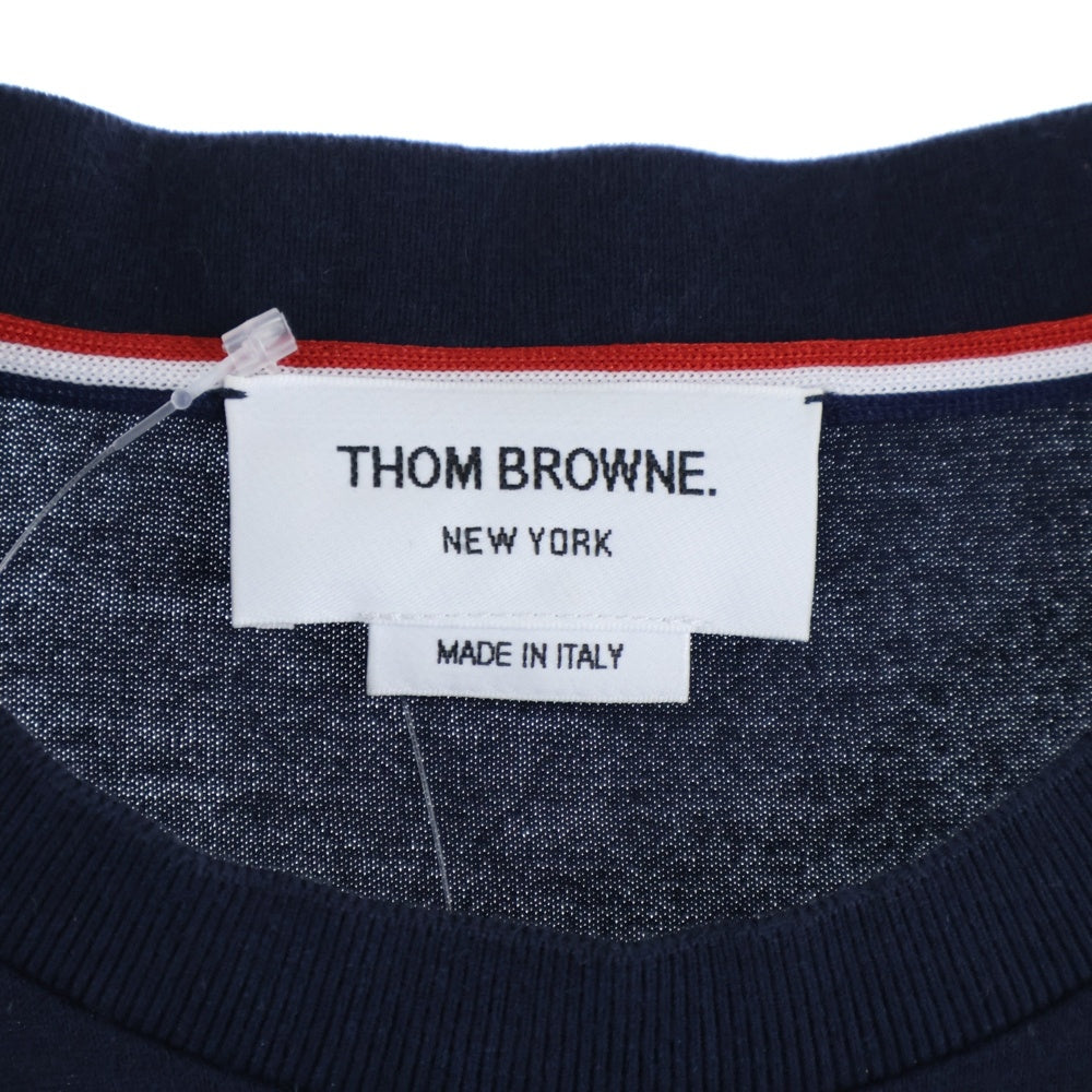 THOM BROWNE(トムブラウン) 2003年 バックプリント長袖Tシャツ ロングスリーブカットソー ネイビー MJS169B-07862-415