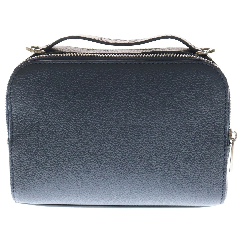 LOEWE(ロエベ) アナグラム カメラバッグ クロスボディ レザーショルダーバッグ ネイビー レディース