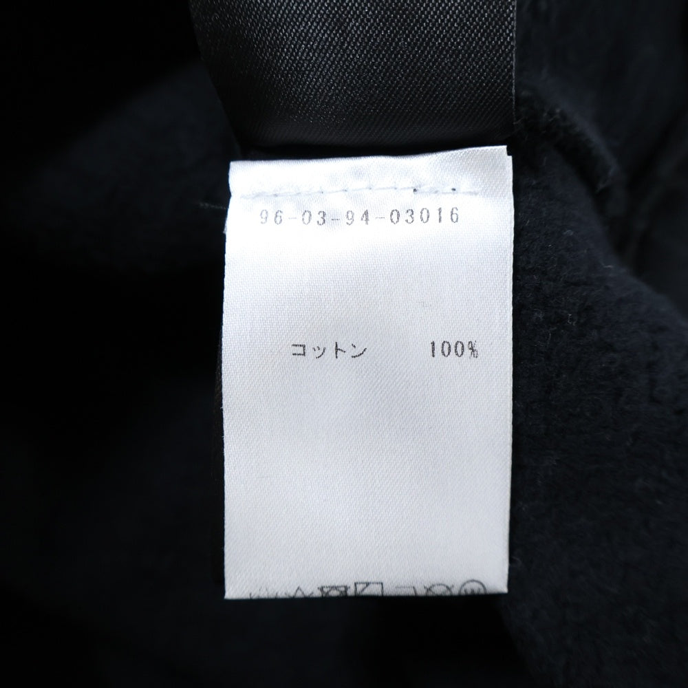 RAF SIMONS(ラフシモンズ) 19AW Oversized sweater with printed shoulder Patches ショルダーパッチ クルーネック 長袖スウェット トレーナー ブラック 192-190B