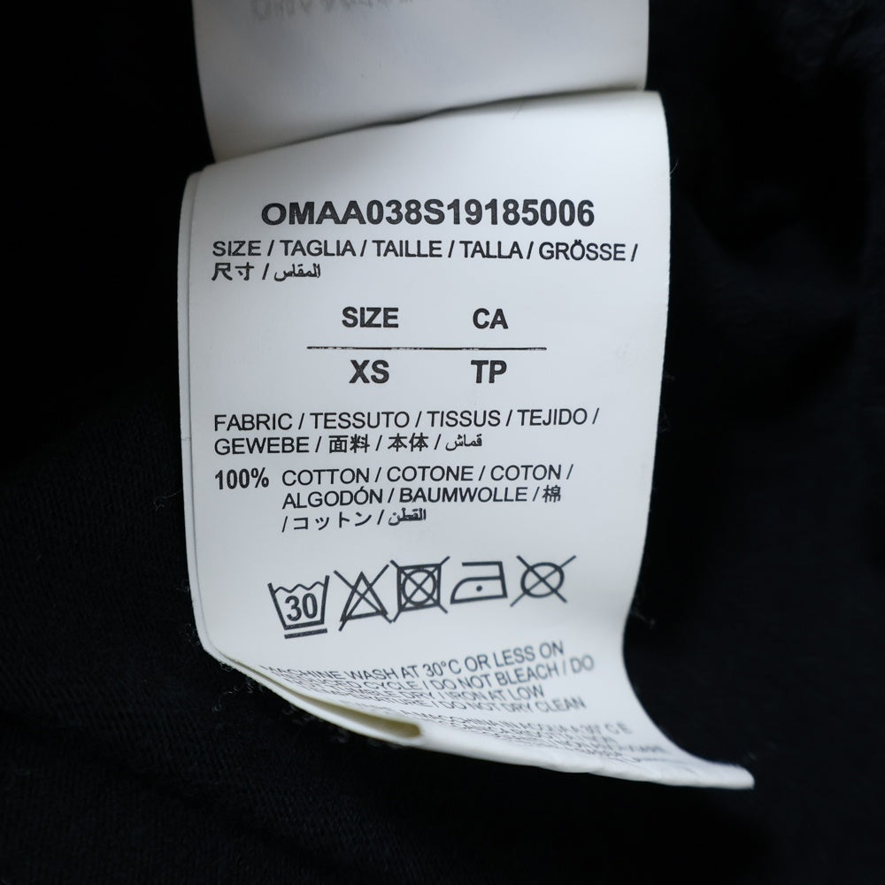OFF-WHITE(オフホワイト) 19SS Split Logo S/S Over Tee スプリット ロゴ プリント 半袖 カットソー Tシャツ ブラック OMAA038S19185006