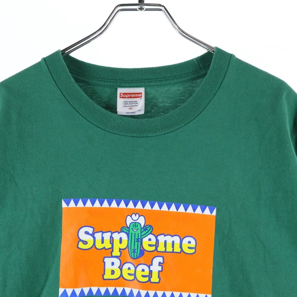 SUPREME(シュプリーム) 25SS Beef Tee ビーフ 半袖 クルーネック カットソー Tシャツ グリーン