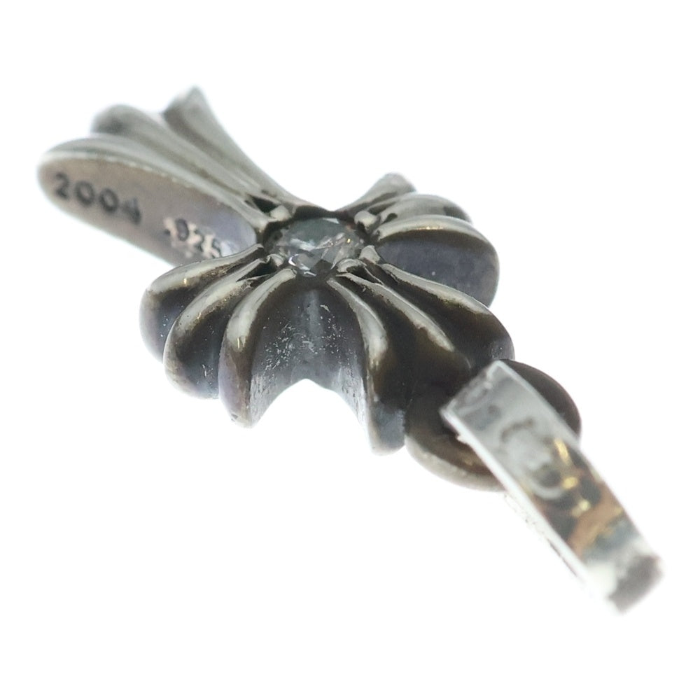 CHROME HEARTS(クロムハーツ) CRS BBYFAT DMND ベイビーファットクロス 両面1ダイヤ ペンダントトップ シルバー BCA238