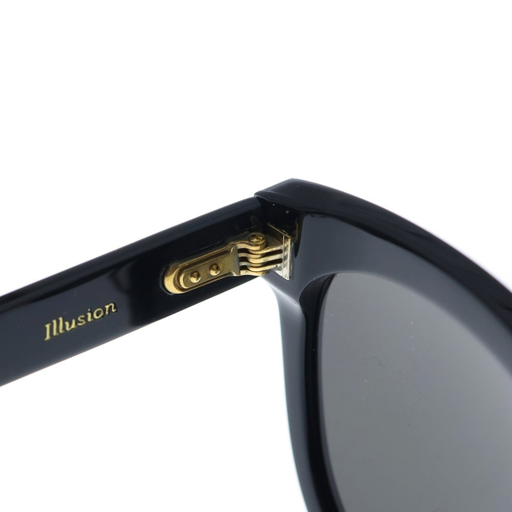 GENTLE MONSTER(ジェントルモンスター) ILLUSION サングラス アイウェア ボストン ブラック/ゴールド
