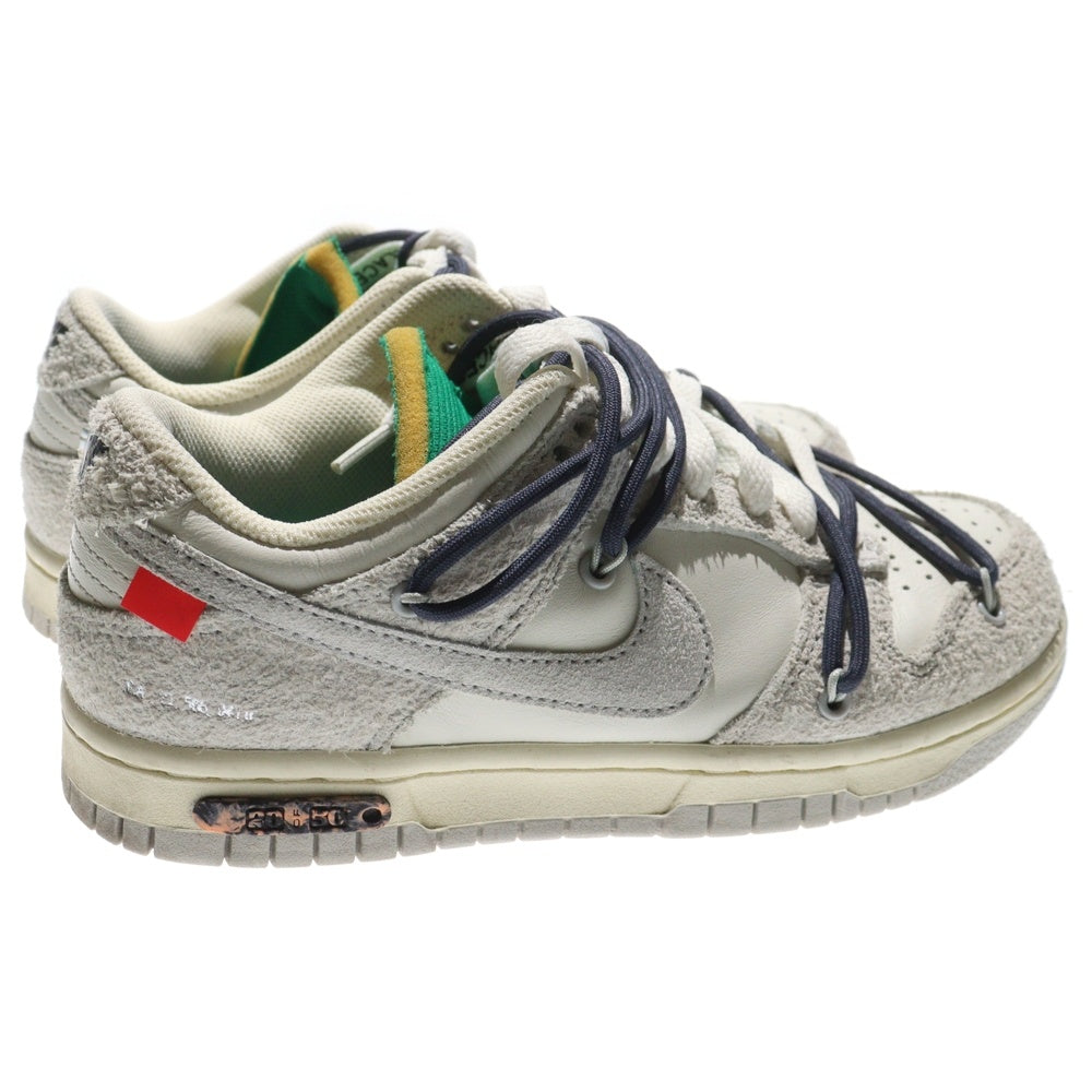 NIKE(ナイキ) ×OFF WHITE DUNK LOW The 50 Collection Lot 19 DJ0950-119 オフホワイト ダンクロー ローカットスニーカー シューズ グレー/オレンジ US5/23.5cm