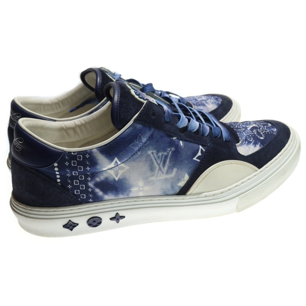 LOUIS VUITTON(ルイヴィトン) 22AW LVオリライン モノグラムペイズリー ローカット スニーカー ブルー MS0242