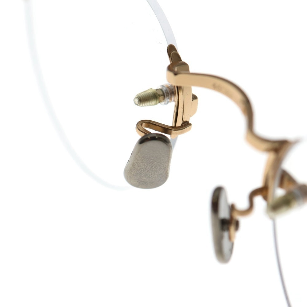 EYEVAN(アイヴァン) MODEL 140 サイドメタルフレーム ラウンド型 クリアレンズ サングラス ゴールド