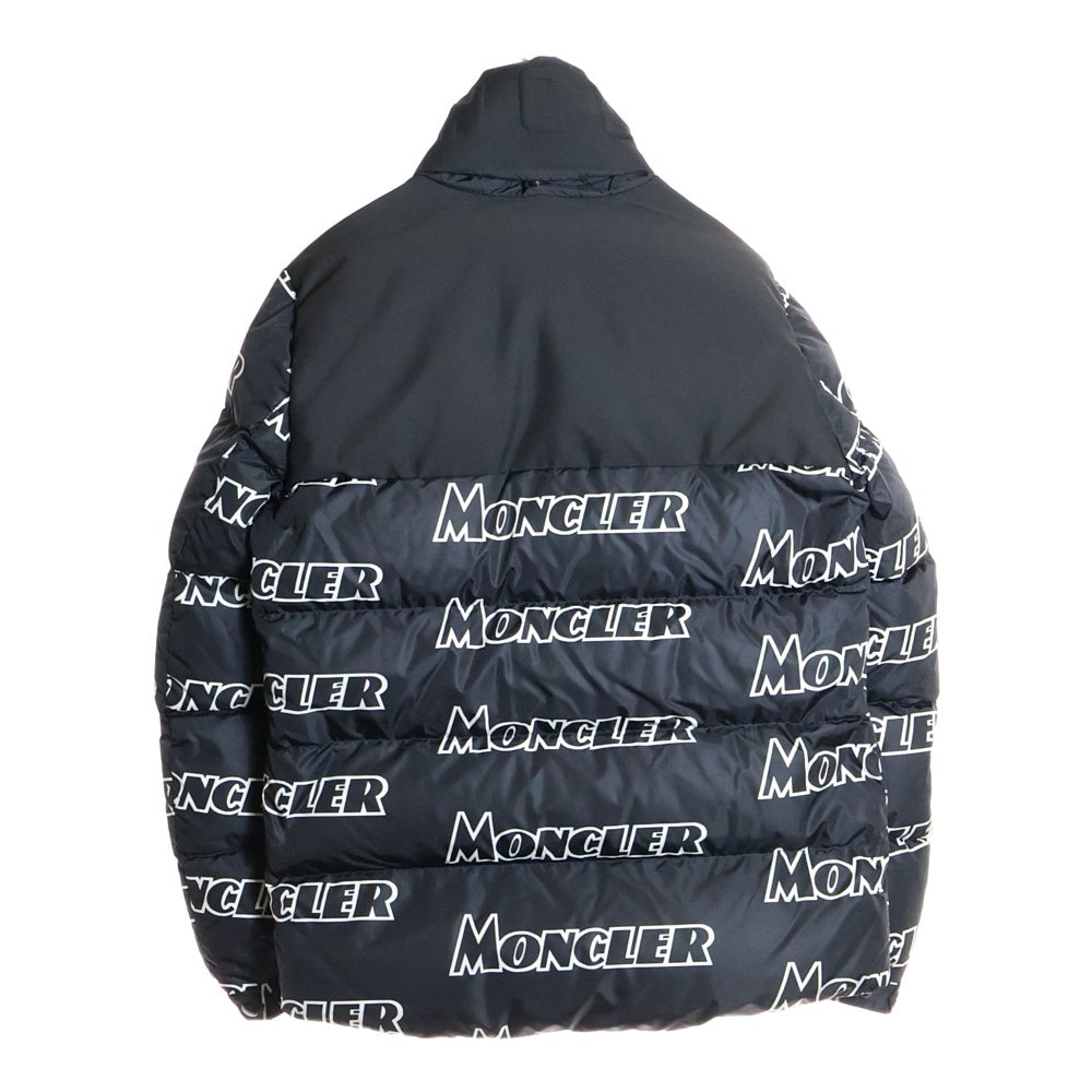 MONCLER(モンクレール) 19AW FAIVELEY JACKET E20914132685 539NE ロゴ総柄 ダウンジャケット ブラック