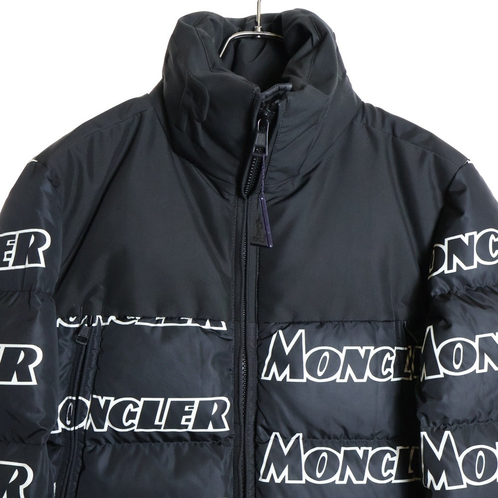 MONCLER(モンクレール) 19AW FAIVELEY JACKET E20914132685 539NE ロゴ総柄 ダウンジャケット ブラック