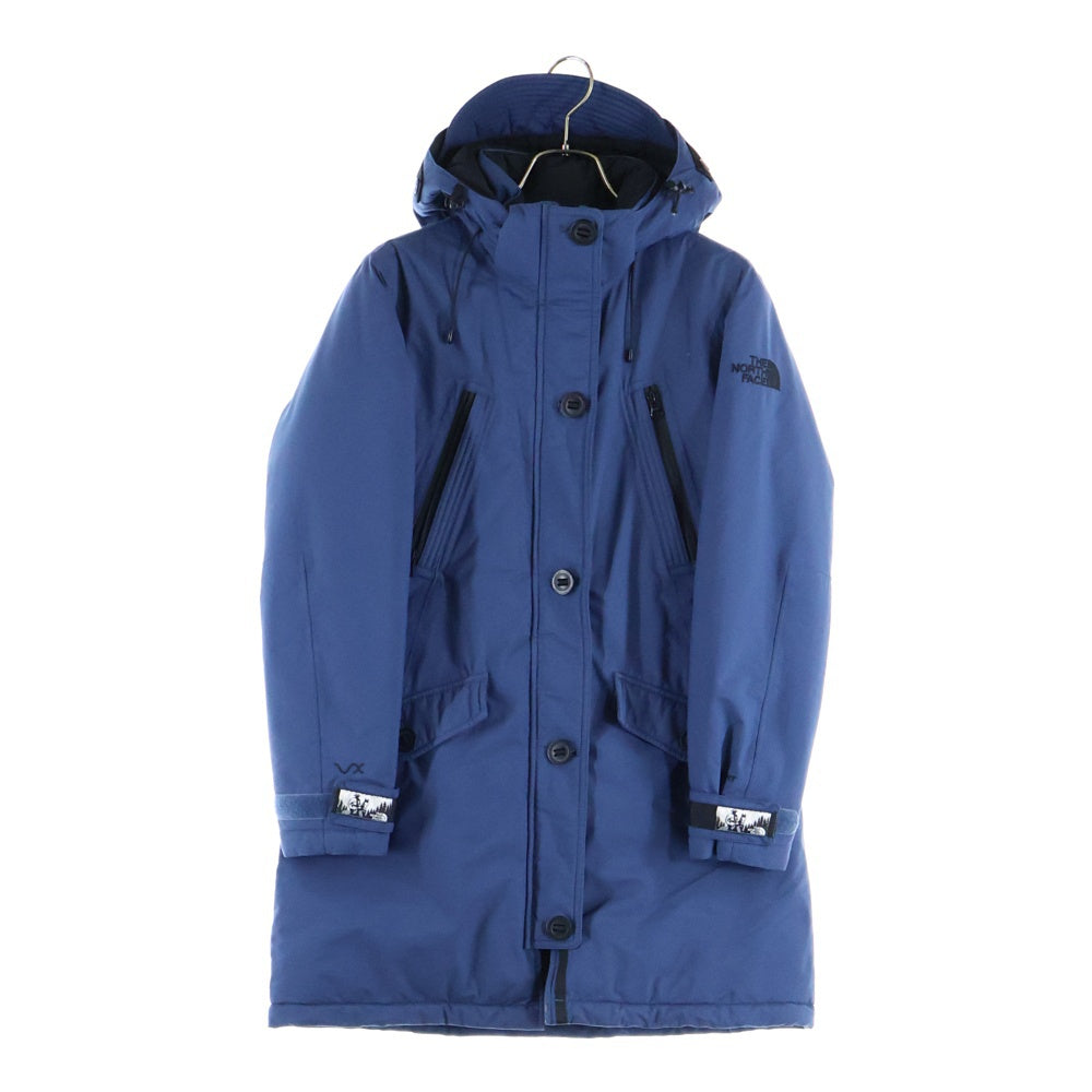 THE NORTH FACE(ザノースフェイス) フード付き ダウンコート ナイロン ジャケット ブルー NYJ2HG81